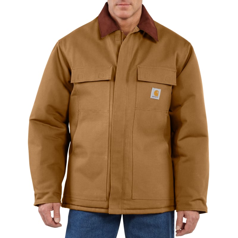 Men s Big Tall Traditional Brown Arctic Quilt Lined Full Zip Long Sleeve Jacket by Carhartt at Fleet Farm