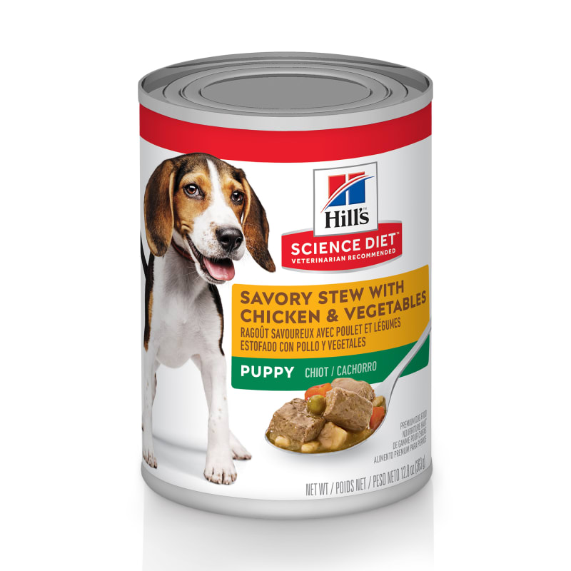 Science Diet Puppy Savory Stew w/ Chicken & Vegetables Wet Dog Food, 12.8  oz can by Hill's at Fleet Farm