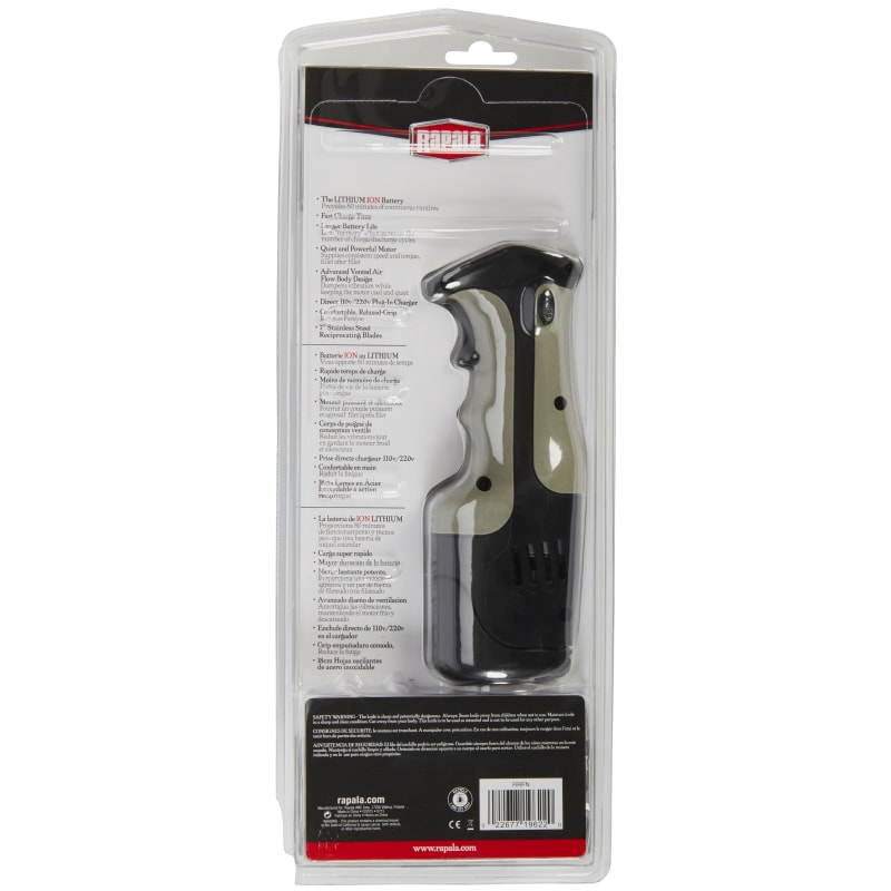 Rapala Lithium Ion Cordless Fillet Knife Combo - FishUSA