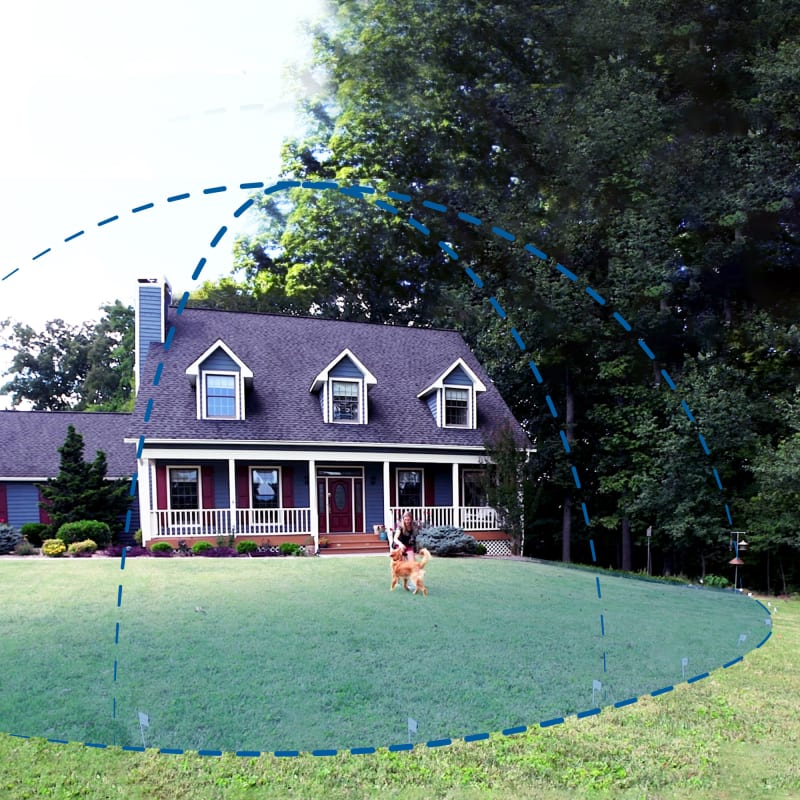 Wireless fencing top for dogs
