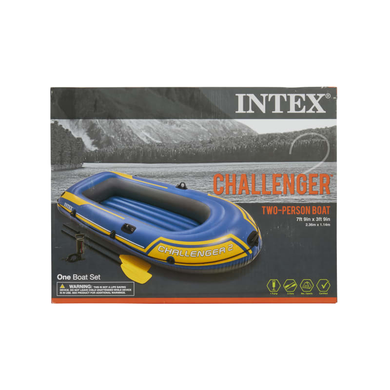 Challenger 2-Person Inflatable Boat Set w/ Pump & Oars by Intex at