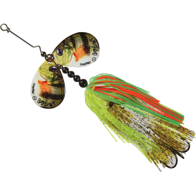 White Viper Musky Spinnerbait - White