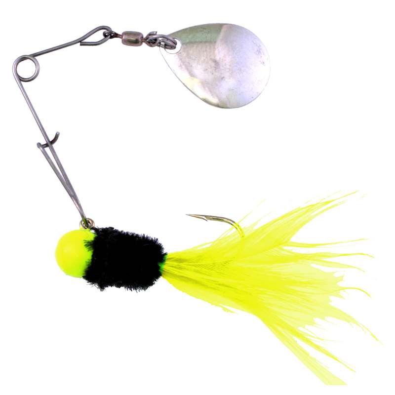 Chartreuse Black Chartreuse Spin Caller Spinner Lure by Team