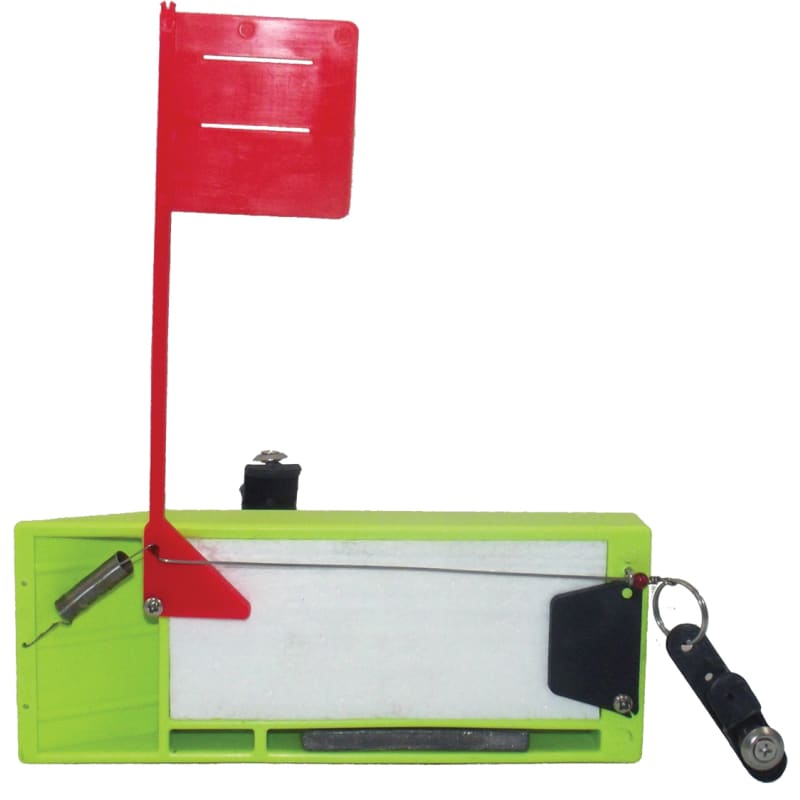 Planer Board with Spring Flag System