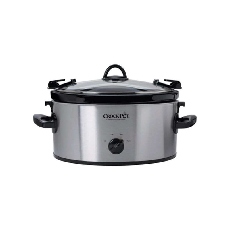 Cook & Carry 6 qt Stainless/Black Slow Cooker by Crock-Pot at