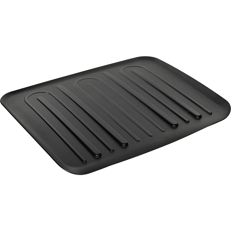 Small Antimicrobial Sink Mat - Black