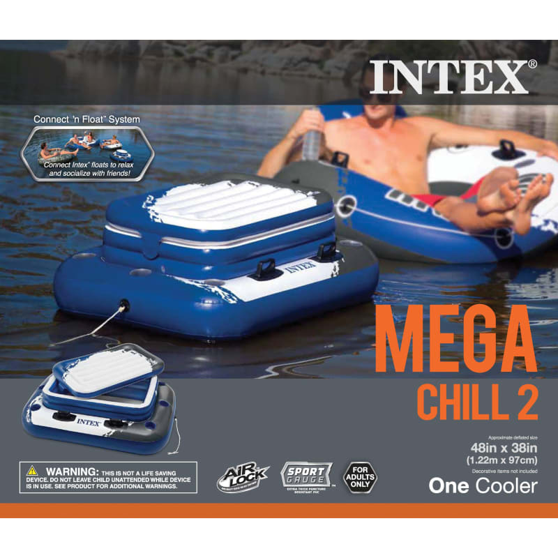 Intex mega chill inflatable floating cooler sale