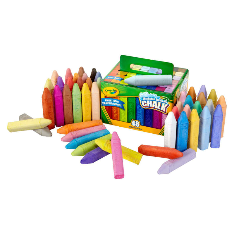 Crayola 48ct Washable Sidewalk Chalk Sticks