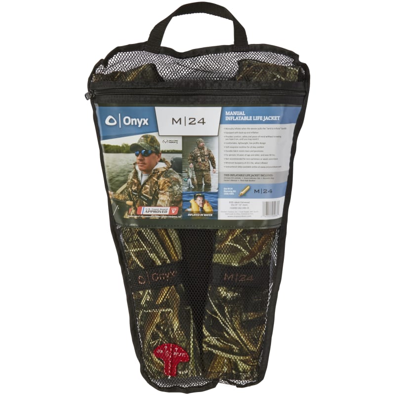 M-24 Realtree Max-5 Camouflage Manual Inflatable Life Jacket by