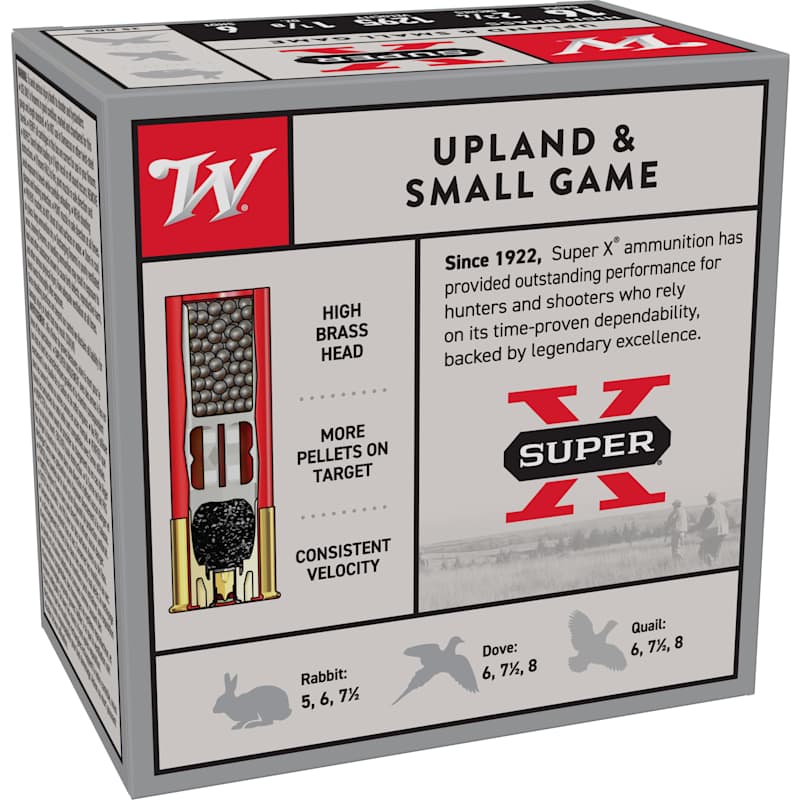 16 Gauge Super-X High Brass 2-3/4'' 6 Shot Shotshells - 25 Rounds