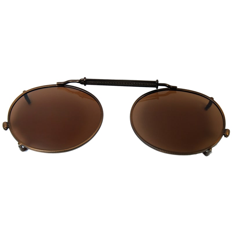 Oval clip on best sale sunglasses