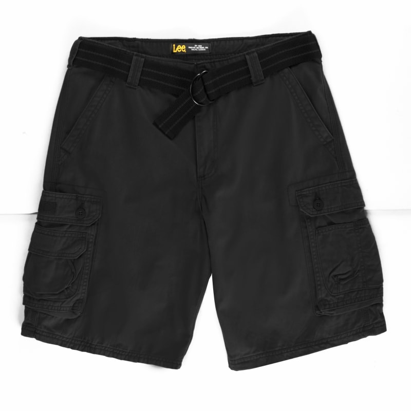 【2点セット】NAVAL DUNGAREE SHORT JACKET 48 Men's Wyoming Dungaree Black Cotton Cargo Shorts by Lee at Fleet Farm