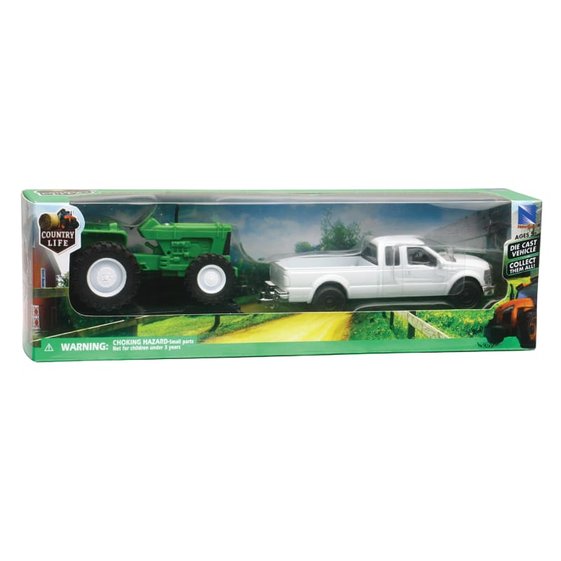 New Ray Toys 1:43 Chevy Pick Up With Farm Trailer