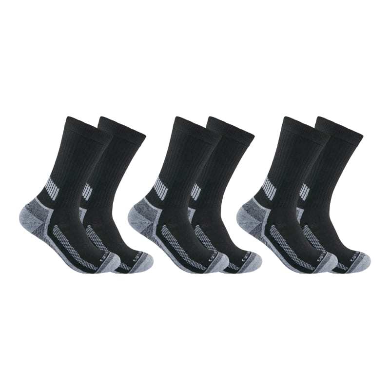 Men's Force Performance Crew Work Socks - 3 Pk by Carhartt at Fleet Farm