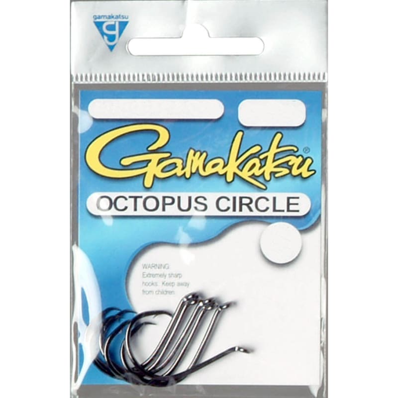 Octopus Circle Hooks Offset Point - NS Black by Gamakatsu at Fleet