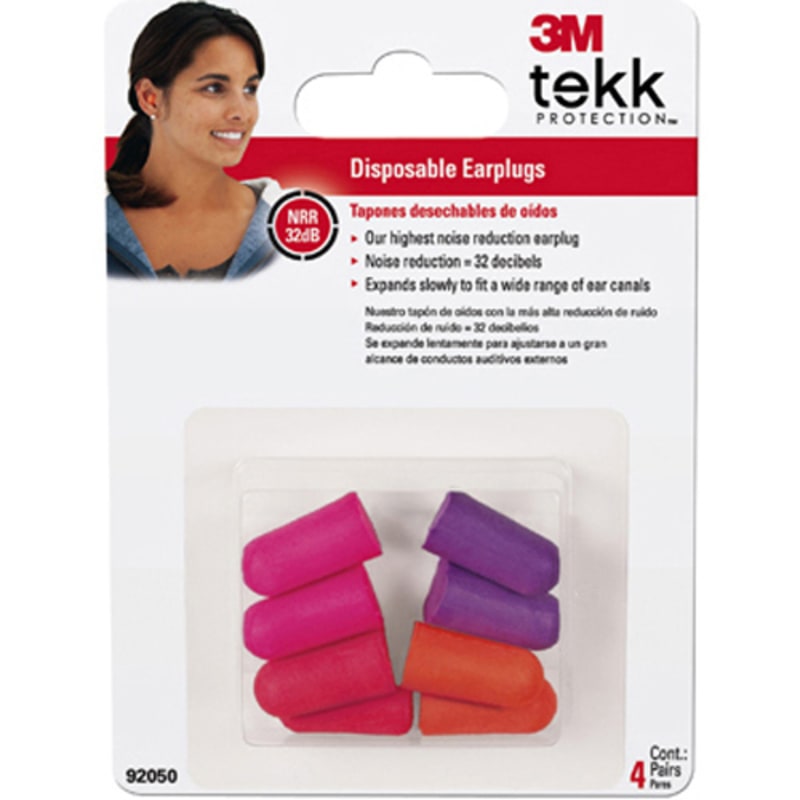 3M Disposable Earplugs (4-Pair)