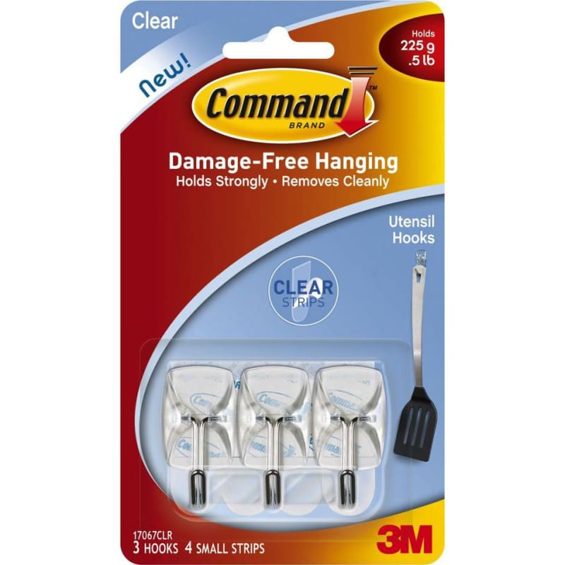 3 Pk. Clear Small Wire Hooks by Command at Fleet Farm