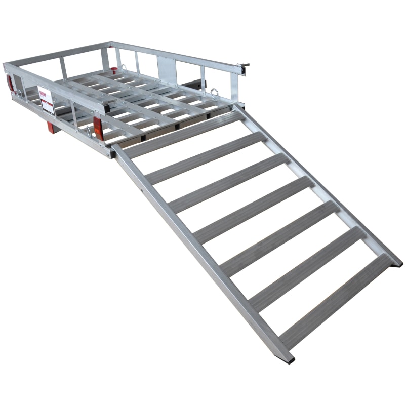 Rv cargo carrier with ramp sale