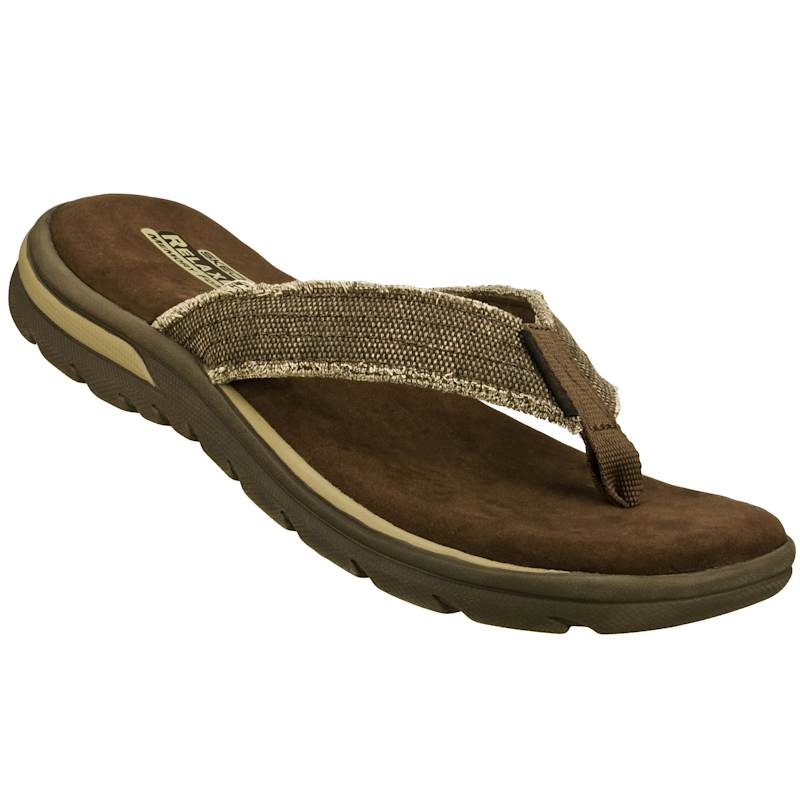 Skechers, Shoes, Skechers Mens Relaxed Fit Supreme Bosnia Sandals Size 3  Brown