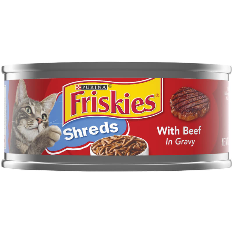 All Lifestages Shreds w Beef in Gravy Wet Cat Food 5.5 oz Can by