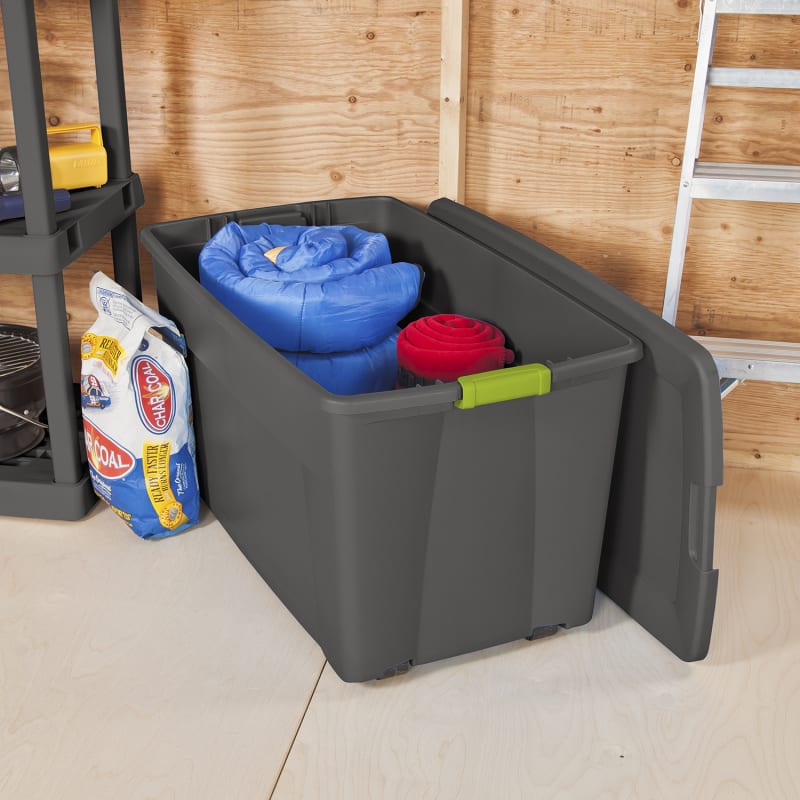 18 gal Red Holiday Storage Tote by Sterilite at Fleet Farm