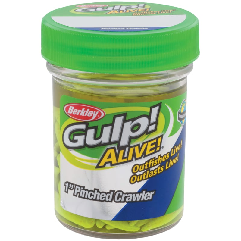 Gulp! Alive! Pinched Crawler - Chartreuse by Berkley at Fleet Farm