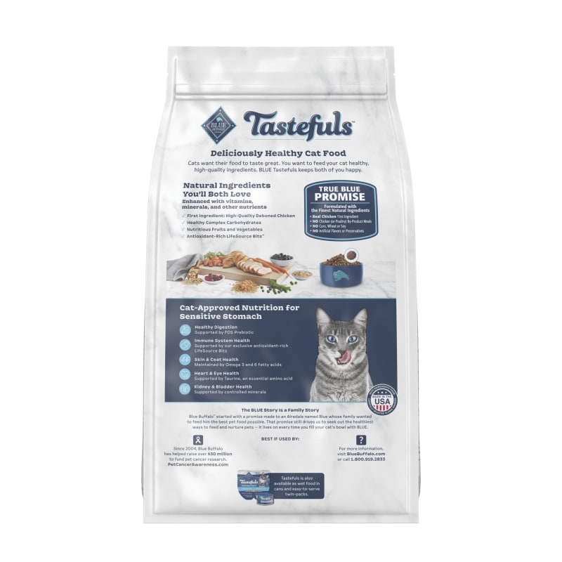 Adult Tastefuls Sensitive Stomach Chicken Brown Rice Dry Cat