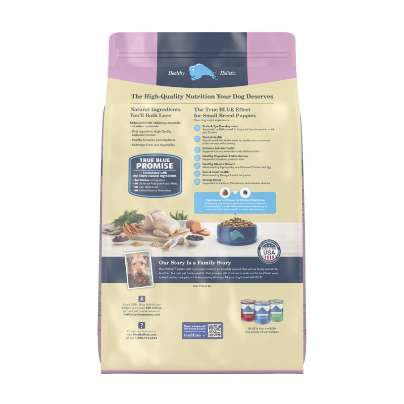Blue buffalo life protection formula small breed puppy chicken & oatmeal recipe dry dog food hotsell