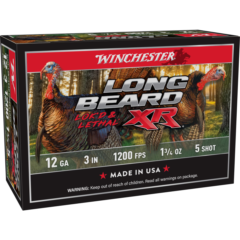 12 Gauge Long Beard XR Lok'd & Lethal Turkey 3'' 5 Shot Shotshells