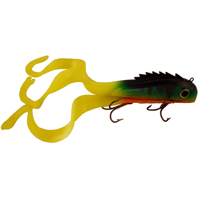 Mini Medusa Firetiger Soft Plastic Lure by Chaos Tackle at Fleet Farm