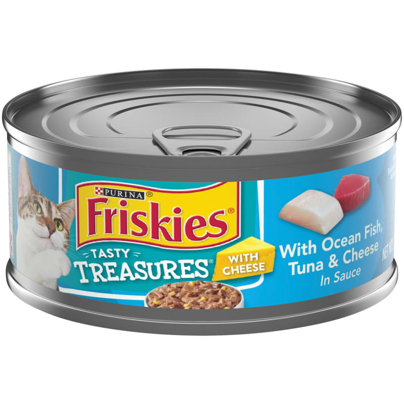 Friskies Tasty Treasures All Lifestages w Ocean Fish Tuna Cheese in Sauce Wet Cat Food by Purina at Fleet Farm