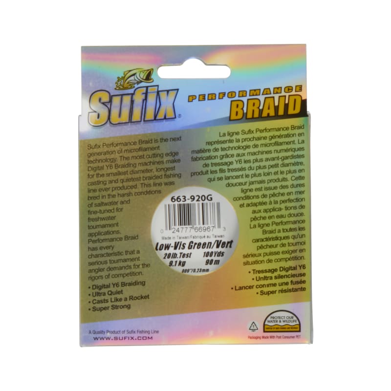 Performance Braid Low-Vis Green Fishing Line by Sufix at Fleet Farm