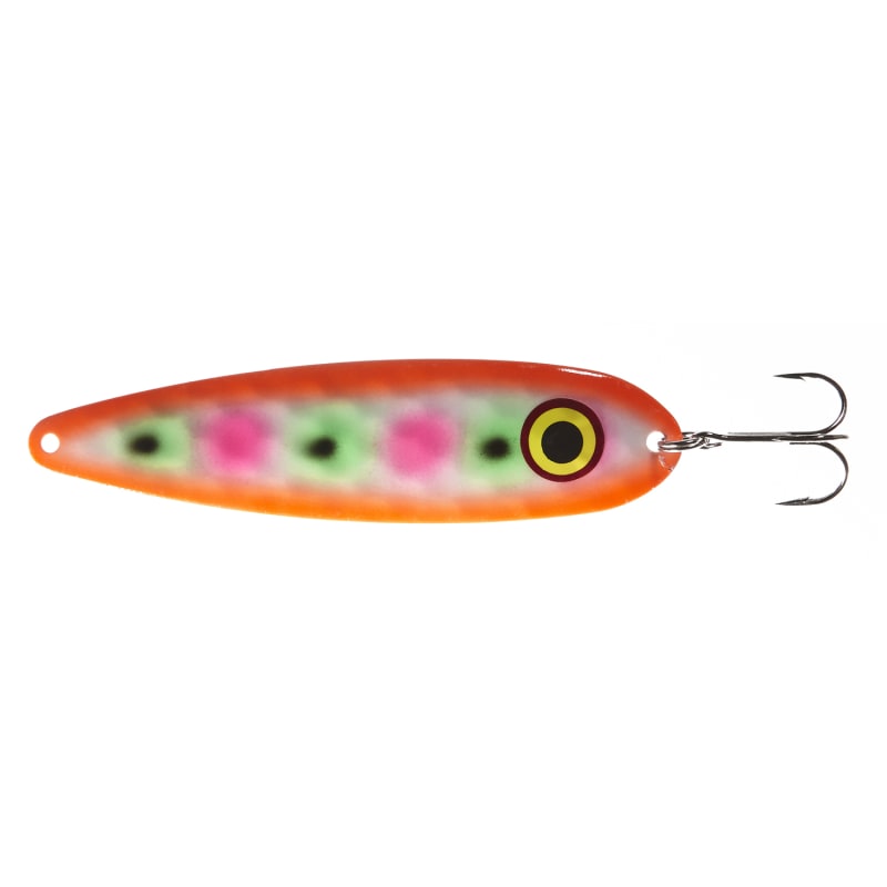 alaska flag fishing lure spoon Jigging The magnum spoons are silver plated and taped with a variety of fish catching patterns and colors War Eagle Jiggin Spoon Fishing