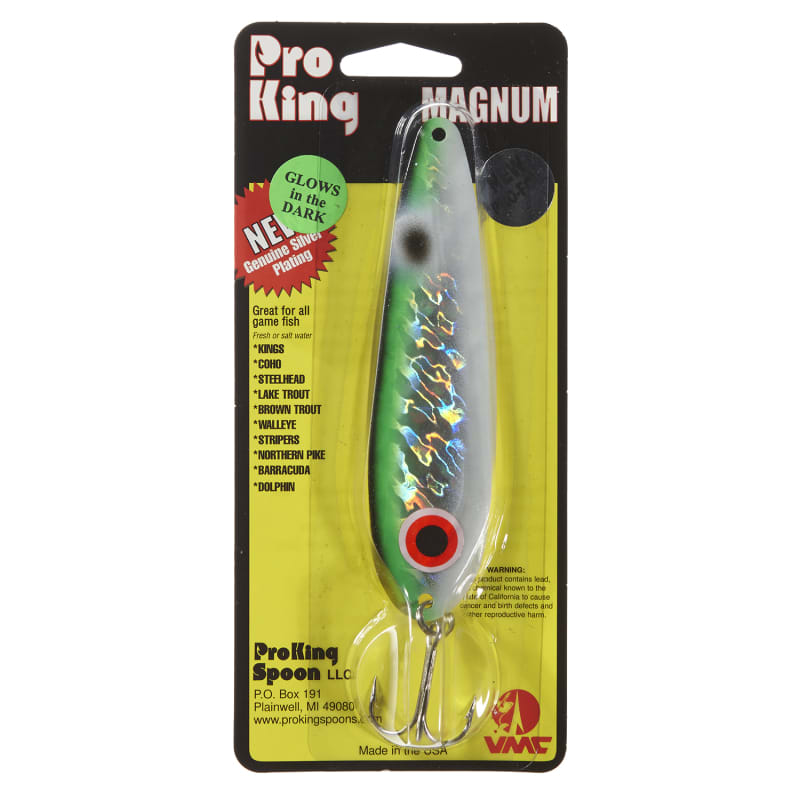 Magnum Pro-Foil Spoon - Glow Gator Foil by ProKing at Fleet Farm