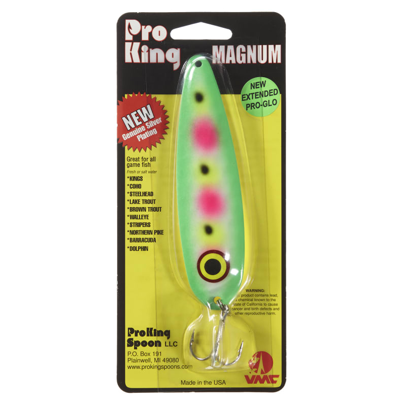 Magnum Pro-Glo Spoon - Green Easter Egg Glo by ProKing at Fleet Farm