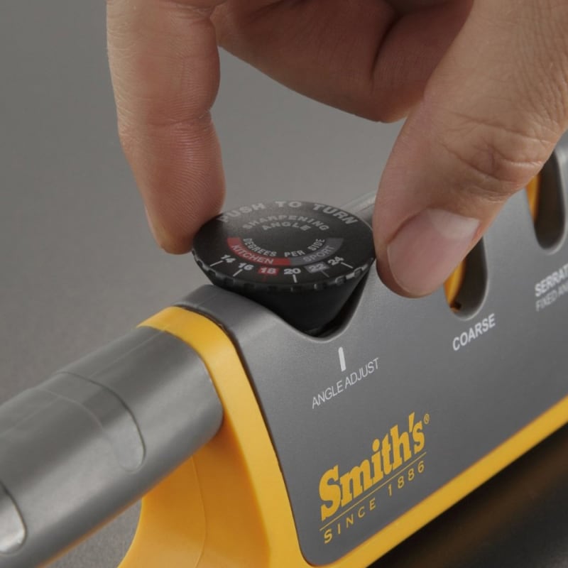 Smith's 2-step Knife Sharpener - Handheld Pull Through - Coarse and Fine  Stage Sharpening in the Sharpeners department at