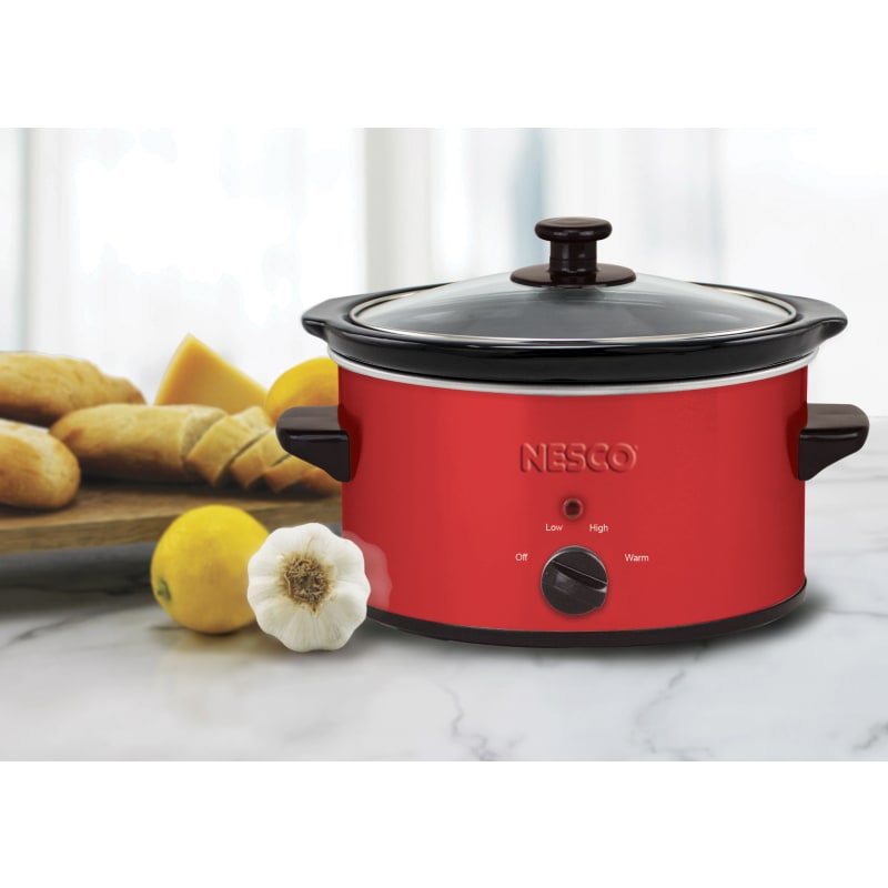 Nesco 1.5-Quart Purple Oval Slow Cooker at