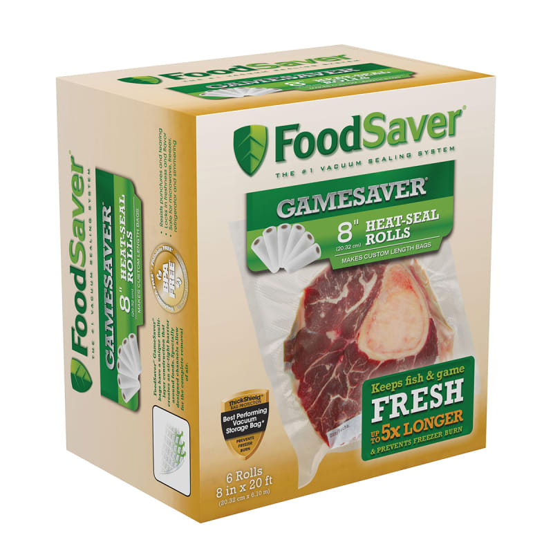 FoodSaver Heat Seal Rolls, 8 x 20' - 6 pack