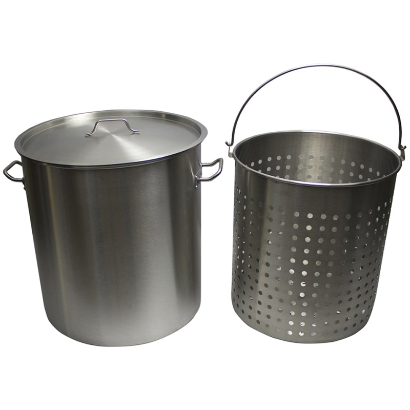 24 QT. Stainless Steel Pot with Basket