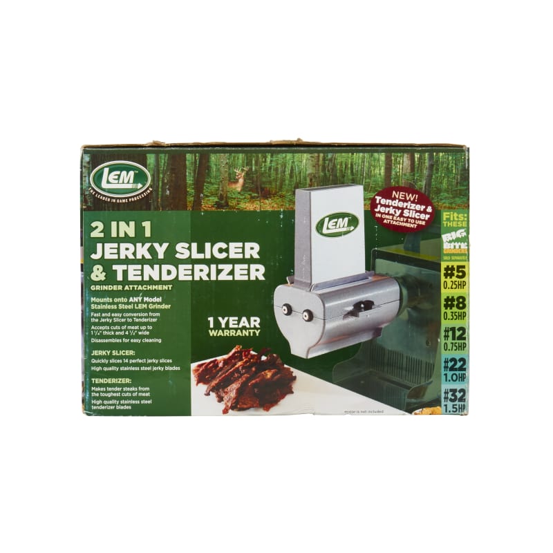 Lem Products 602TJ Electric 2-in-1 Jerky Slicer and Tenderizer