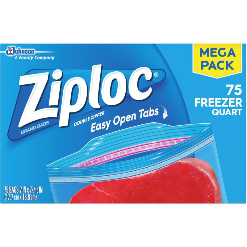 Quart Freezer Bag Mega Pack 75 by Ziploc at Fleet Farm