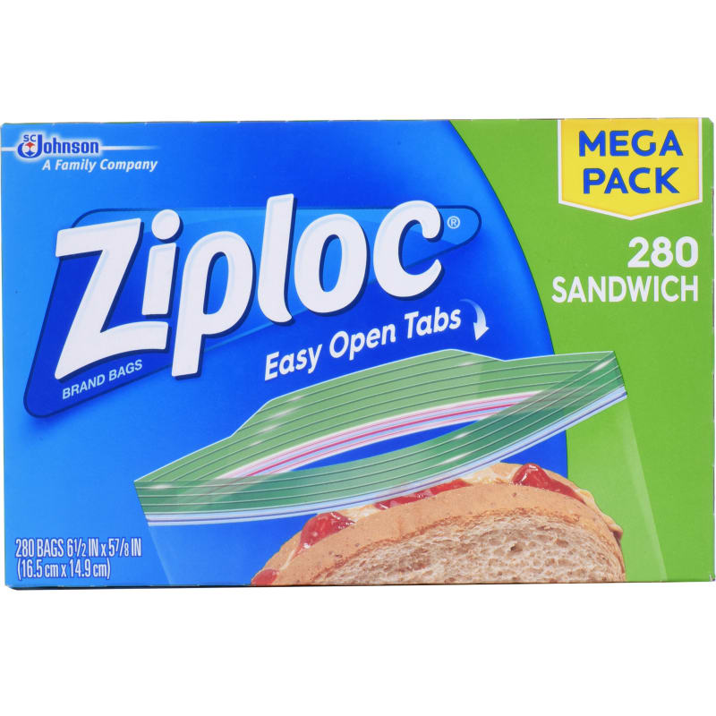 Sandwich Bag Mega Pack - 280 Ct. by Ziploc at Fleet Farm