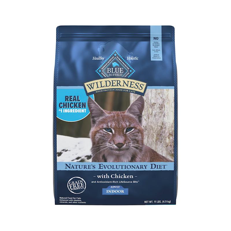 Wilderness Adult Indoor Grain Free Chicken Dry Cat Food by Blue