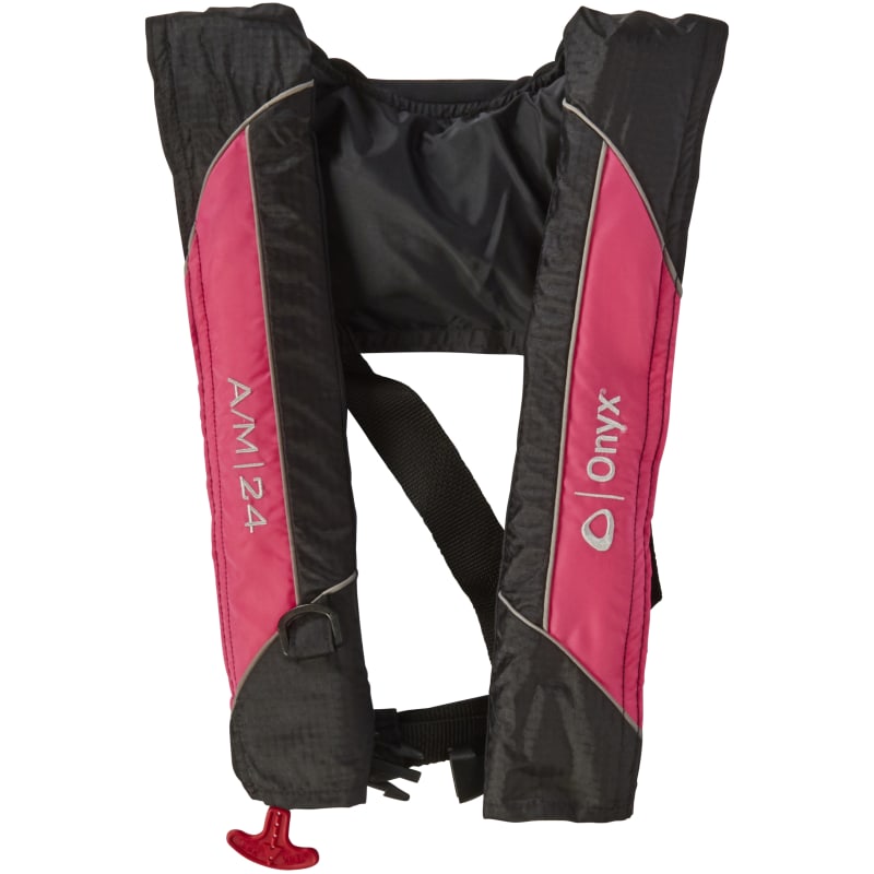 A M 24 Pink Automatic Manual Inflatable Life Jacket by ONYX at Fleet Farm