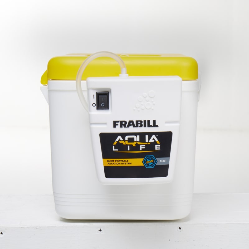 8-qt Yellow/White Min-O-Life Personal Bait Station by Frabill at