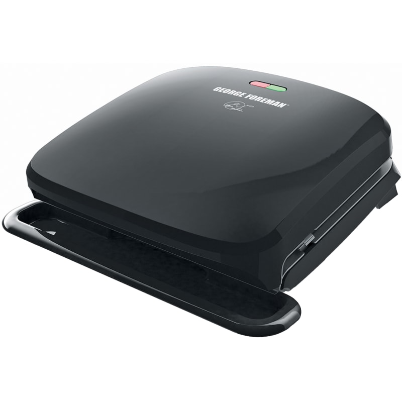 George Foreman 5-Serving Rapid Grill w/ Removable Plates - Black