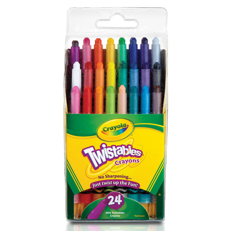 Knowledge Tree  Crayola Binney + Smith CRAYOLA TWISTABLES CRAYONS 24 MINI  COLORS