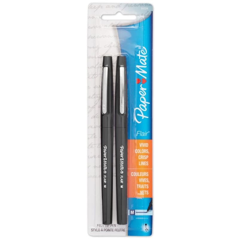 Papermate Felt Tip Flair Pens Vivid Color 4 Pack