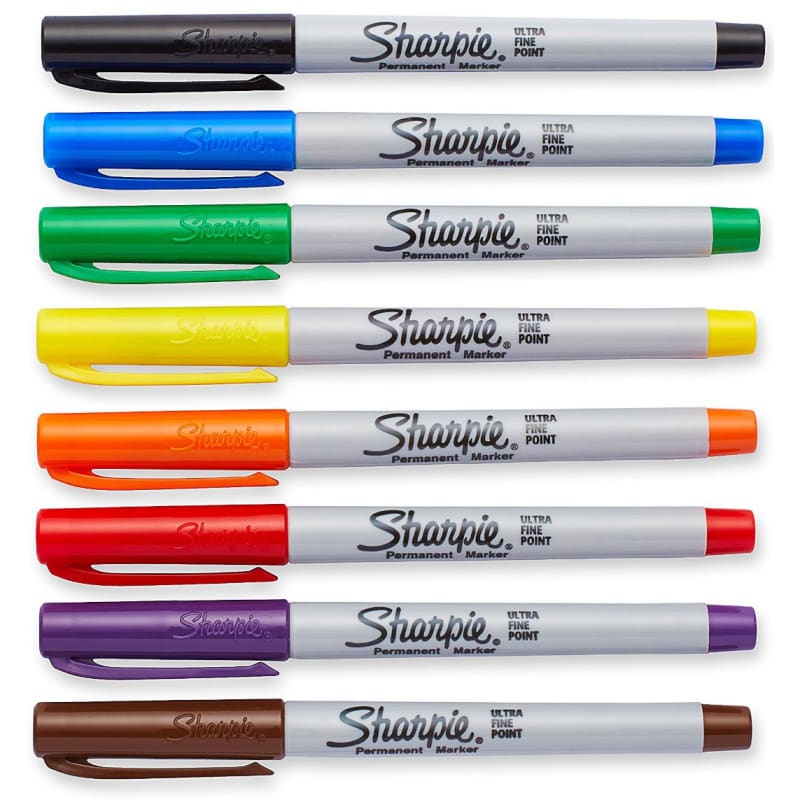 Sharpie Permanent Marker, Ultra Fine - 8 markers