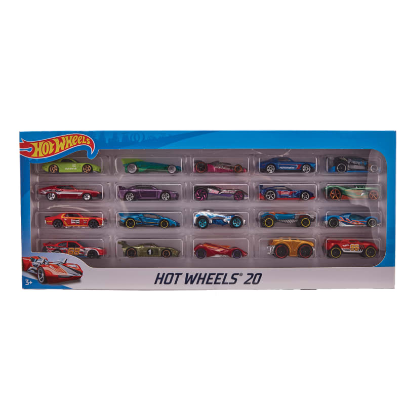 1:64 Scale Toy Vehicles 20-Car Pack Assorted by Hot Wheels at